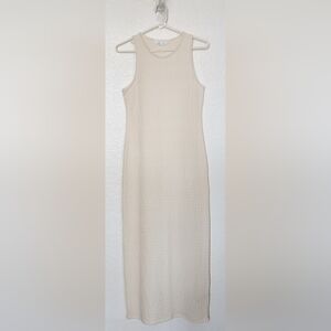 Primark Women's Cream Color Midi Dress. Size S.